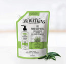 J.R. Watkins Gel Hand Soap Refill Pouch, Scented Liquid Hand Wash for Bathroom or Kitchen, USA Made and Cruelty Free, 34 fl oz, Aloe & Green Tea, 2 Pack J.R. Watkins