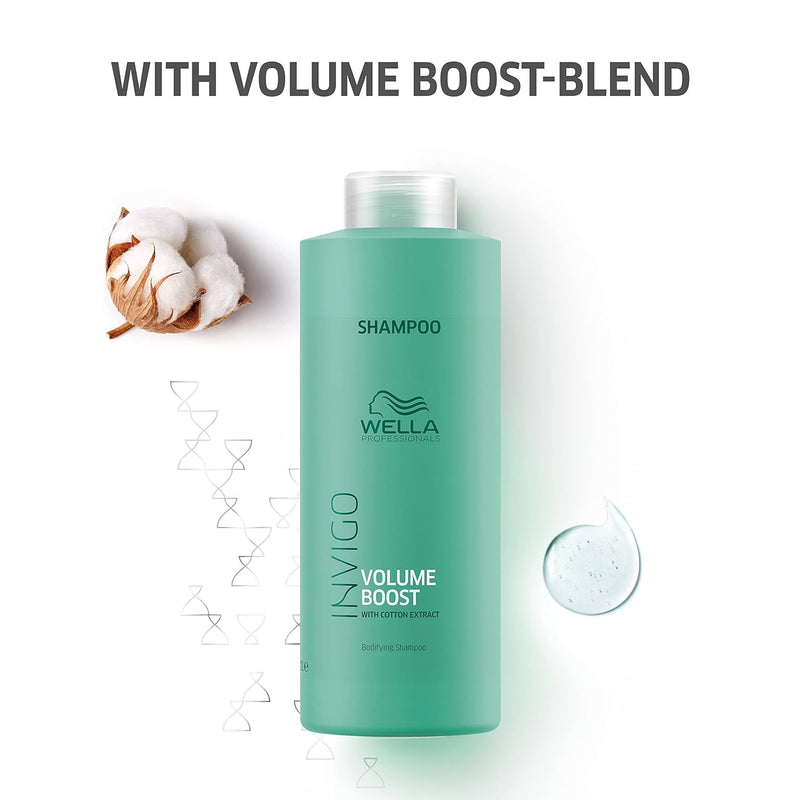 Wella Professionals Invigo Volume Boost Shampoo For Added With Bodyfying Spring Blend Infinity Warehouse