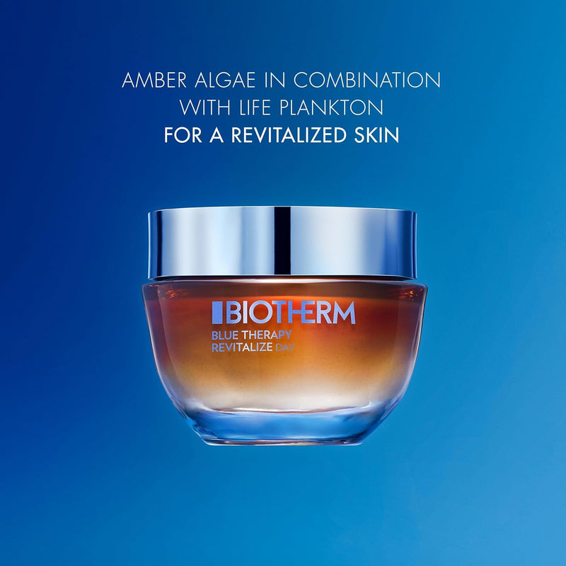 Biotherm Blue Therapy Amber Algae Revitalize Day, Anti-Aging Day Cream for Dehydrated Skin and Mature Skin with Amber Algae, Nourishing and Firming Day Cream for a Glowing Skin, 1.7 Fl. Oz. - Infinity Warehouse