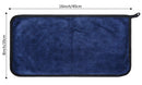 SUNLAND Microfiber Face Makeup Remover Cloths Reusable Facial Cleaning Towel Ultra Soft Washcloths 8inchx16inch (6 Pack, Navy Blue) SUNLAND