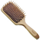 Giorgio Wooden Bristle Paddle Hairbrush, Large Detangling Cushion Brush for Thick Curly or Long Hair, Anti Static, Reduce Frizz and Massage Scalp, Detangler Hair Brush for Women Men and Kids GIORGIO