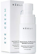 Eye Cream for Dark Circles, Puffiness & Wrinkles with Anti Aging Apple Stem Cell & Peptide Complex - Reduces Fine Lines, Diminishes Bags & Restores Under Eye, 1.4 oz. NAELI Store