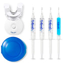 VieBeauti Teeth Whitening Kit - 5X LED Light Tooth Whitener with 35% Carbamide Peroxide, Mouth Trays, Remineralizing Gel and Tray Case - Built-In 10 Minute Timer Restores Your Gleaming White Smile VieBeauti