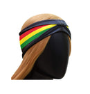 SAE99 Rasta Headband, Sweatband, Head Wrap, Knot Twist Headband, Soft Stretchy Headband, Headband Fits All SAE99