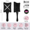 ikoo Paddle X Pops Hair Brush for Women, Small, Scalp Massaging Bristles for Detangling Wet or Dry Hair, X-Vent Releases Excess Hot Air for Easy Blow Drying, Cruelty-Free - Acrylic, Beluga Black ikoo