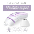 Braun IPL Hair Removal for Women, Silk Expert Pro 3 PL3111 with Venus Smooth Razor, FDA Cleared, Permanent Reduction in Hair Regrowth for Body & Face, Corded Braun