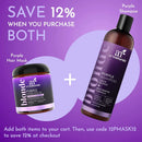 artnaturals Purple Hair Mask for Blonde, Silver & Platinum Hair - Removes Yellow Brassy Color, Repairs Dry & Bleached Hair - Deep Conditioning Treatment Hair Moisturizer - Sulfate Free (8 Oz/226g) Artnaturals