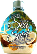That’s What Sea Said Tanning Lotion Accelerator For Outdoor & Indoor UV Skin Tanning Beds - White Lotion, NO BRONZER! Coconut & Passion Fruit Hydrating Dark Tanning Lotion DARK TANS EXCLUSIVE