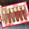 6Pcs Matte Liquid Lipstick Set,Dark Red Matte Lipstick Lip Stain Long Lasting 24 Waterproof Lip Gloss Gift Set ,Lipstick Sets for Women Lippies Lip Makeup Lipgloss Beauty Kit (Set01) evpct