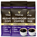VitaCup Genius Ground Keto Coffee w/Turmeric, MCT Oil, B Vitamins, D3, Ground Coffee Medium Dark Roast, Bold & Smooth, 100% Arabica Coffee Grounds, 11 oz Infinity Warehouse