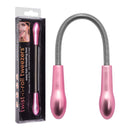 Lindo Twist-N-Roll Tweezer - Spring Facial Hair Removal Tool, Natural Threading, Stainless Steel, Remove Unwanted Hair on Upper Lip, Chin, Cheek, and Neck, Travel Pouch Included (Pink) Lindo