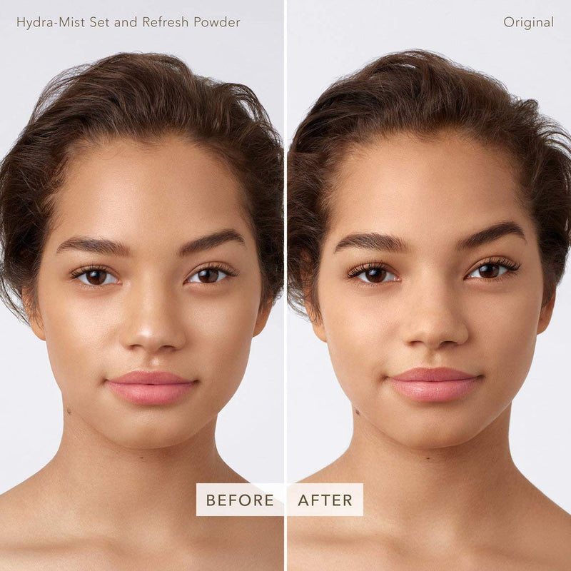 Becca Hydra-Mist Set & Refresh Powder, Loose Setting Powder, Original, 0.05 oz / 1.5 g, Trial Travel Size Mini Becca
