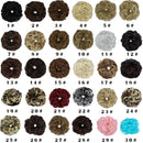 Messy Bun Hair Piece for Women Thick Updo Scrunchies Hair Extension Ponytail Hair Accessories Natural Black Mix Silver Grey OMGREAT