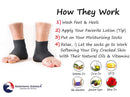 Moisturizing Socks for Mens Cracked Heels - Moisturizer Heel Sleeves to Smooth & Soften Rough Cracked Heels & Dry Feet. Large Aloe Moisturizing Heel Socks with Lotion Infused Gel Socks (XL - 3 Pairs) ARMSTRONG AMERIKA