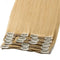 Double Weft Clip in Remy Human Hair Extensions 10''-22'' Grade 7A Quality Full Head Thick Thickened Long Soft Silky Straight 8pcs 18clips for Women Beauty 16" / 16 inch 130g,