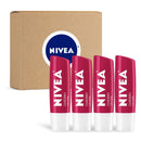 NIVEA Cherry Lip Care - Tinted Lip Balm for Beautiful, Soft Lips, Pack of 4, 0.68 Oz NIVEA