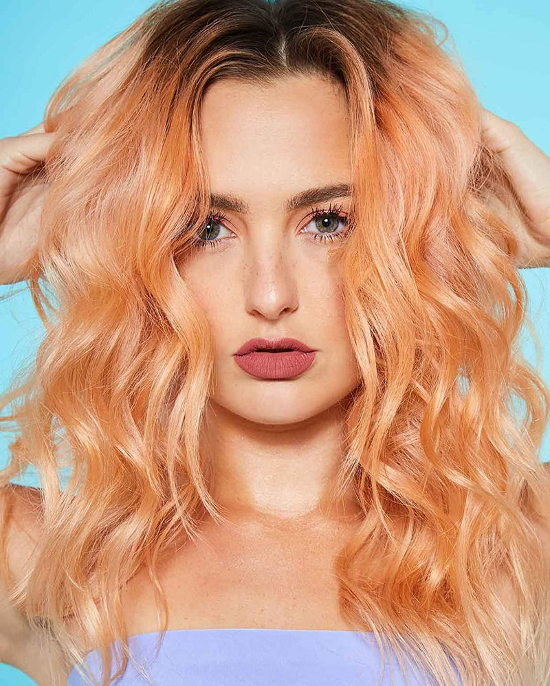 Shrine Drop It - Peach Hair Dye Kit - Semi-Permanent Hair Color | Create Any Shade From Pastel to Vibrant | 200 Drops Per Bottle | Multi-Use, Vegan & Cruelty Free Shrine