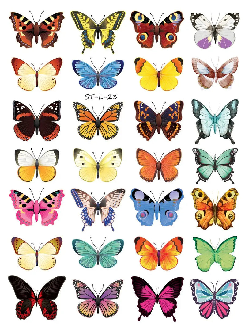 Supperb® Temporary Tattoos - Butterflies (28 Butterflies) Supperb