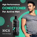 Kick Mens Conditioner (Tea Tree and Peppermint) for Dandruff and Hair Loss - Proven High Performance Pro-Nourishing Mens Natural Anti Dandruff Treatment (17.5 ounces) Kick