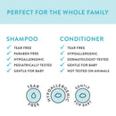 The Honest Company Truly Calming Lavender Shampoo Body Wash + Conditioner Bundle, Lavender HONEST