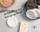 Luxury Bamboo Reusable Makeup Remover Pads, NYC, USA Brand (14 Pack), Four Layer Face Pads with Pocket - White and Grey Reusable Bamboo Face Pads - Eco-Conscious Makeup Remover Pads - Includes Mesh Washing Bag TAYVADA Store