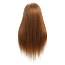 SOPHIRE 26"-28" Long Hair Mannequin Head with 60% Real Hair, Hairdresser Practice Training Head Cosmetology Manikin Doll Head with 9 Tools and Clamp - Golden, Makeup On SOPHIRE