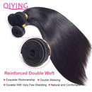 Brazilian Straight Human Hair Bundles 10A Virgin Hair Straight Bundles 100% Unprocessed Remy Straight Hair Weave 3 Bundles (30 30 30 Inch) QIYING Store