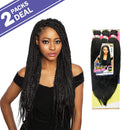 Mane Concept Braids A Fri-Naptural BRD308 3X I Define Easy Knotless Braid 52" (2-PACK, 1B) Mane Concept