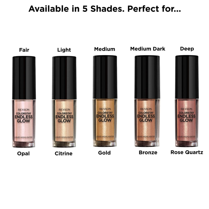 Revlon Colorstay Endless Glow Liquid Highlighter, Citrine, 0.3 Ounce REVLON
