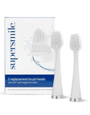 Supersmile Series II LS45 Replacement Brush Heads for Sonic Pulse Toothbrush, White, 2 Count Supersmile