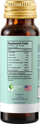 Relumins Advance Rejuvenating Collagen Beauty Drink with Glutathione, Hyaluronic, CoQ10, EGCG, Resveratrol & More - Fight Signs of Aging with All-Natural Ingredients - Apple Flavor- Ten 50mL Drinks Infinity Warehouse