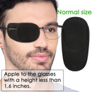 Eye Patches for Adults Kids - VEEJION 12 Piece Eye Patch for Glasses Treat Lazy Eye Amblyopia Strabismus for Left or Right Eyes (Black) VEEJION