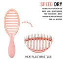 Wet Brush Osmosis Speed Dry Hair Brush - Coral - Vented Design and Ultra Soft HeatFlex Bristles Are Blow Dry Safe With Ergonomic Handle Manages Tangle and Uncontrollable Hair - Pain-Free Wet Brush