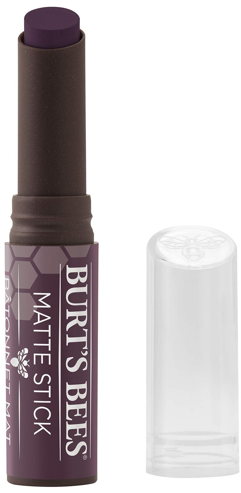 Burt's Bees, Matte Liptstick Puddle of Plum, 0.07 Ounce Burt's Bees