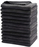SUNLAND Microfiber Face Makeup Remover Cloth Reusable Facial Cleansing Towel Ultra Soft Face Washcloth 11inchx 11inch (12pack, dark grey) SUNLAND Store