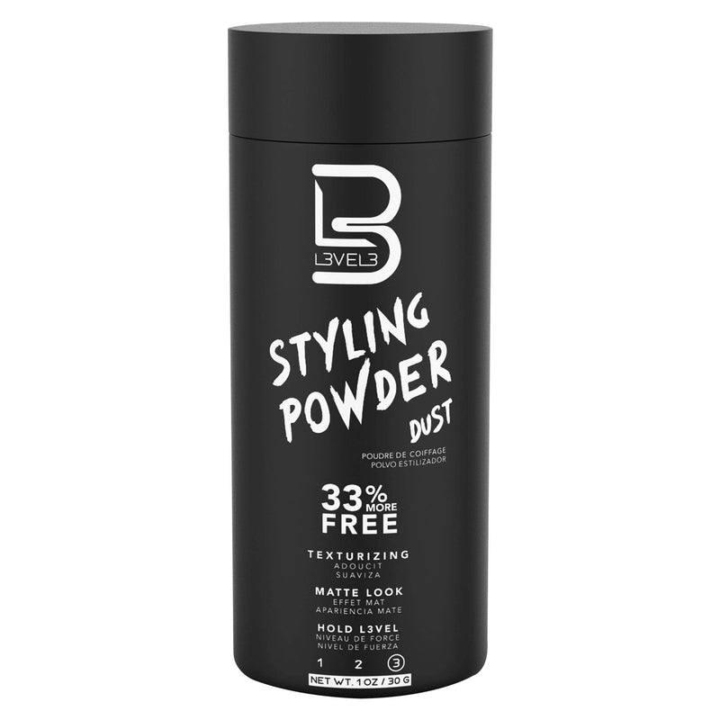 Level 3 Styling Powder - Natural Look Mens Powder L3 - Easy to Apply with No Oil or Greasy Residue - Level Three Delivers Matte Finish L3