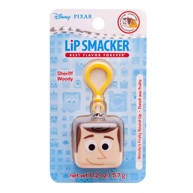 Lip Smacker Pixar Cube Balm, Woody, 1 Lip Balm in a Collectable Key Chain Lip Smacker