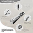 [Colossal Pedicure Rasp Foot File + Toenail Clipper] KN FLAX Premium Foot care Pedicure Surgical grade Stainless steel file with Thick Nails, Large Fingernail Toe Nail Clippers KN FLAX