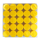 (Quantity: 25 Pieces) Beauticom 5G/5ML Round Clear Jars with YELLOW Lids for Lotion, Creams, Toners, Lip Balms, Makeup Samples Beauticom