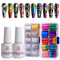 Makartt Nail Foil Nail Art Foil Glue Gel with Starry Sky Star Foil Stickers Set Nail Transfer Tips Foil Nail Art Accessories Manicure DIY 15ML 20PCS(2.5cm100cm) Christmas Sticker Nail Lamp Required Makartt