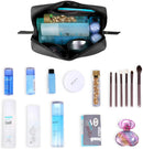 Large Vegan Leather Makeup Bag for Purse Travel Makeup Pouch Mini Cosmetic Bag for Women Girls Narwey Store