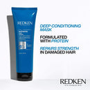 Redken Extreme Mask | Hair Mask for Damaged, Brittle Hair | Fortifies & Strengthens Distressed Hair | 8.5 Fl. Oz. REDKEN