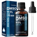 99.9%+ Pure DMSO Pharmaceutical Grade, Non-Diluted Dimethyl Sulfoxide, Low Odor DMSO Liquid in Amber Glass Bottle with Precision Dropper Infinity Warehouse