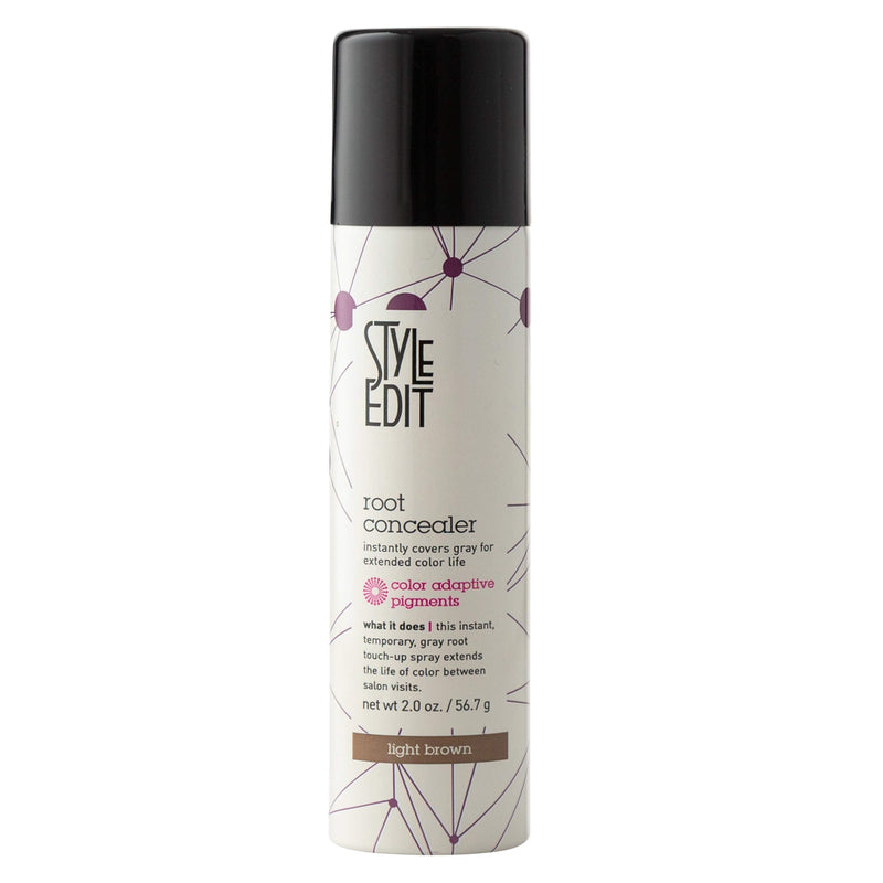 Style Edit Root Concealer Spray Light Brown And Invisible Dry Shampoo, to Cover Up Roots and Grays And Refresh Your Hair. STYLE EDIT