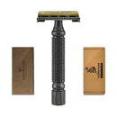 VIKINGS BLADE The Chieftain '5 BC' Double Edge Safety Razor, Ancient Dust & Vintage Bronze (Brass, Neutrally Aggressive) Vikings Blade