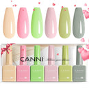 CANNI 6Pcs 9ml Hema-Free Nail Dehydrator Primer, Base Coat Reinforce Diamond Gel Top Coat and Matte Top Coat Gel Nail Polish Set, Soak Off LED Nail Gel Polish Set Nail Art Starter Manicure Salon Infinity Warehouse