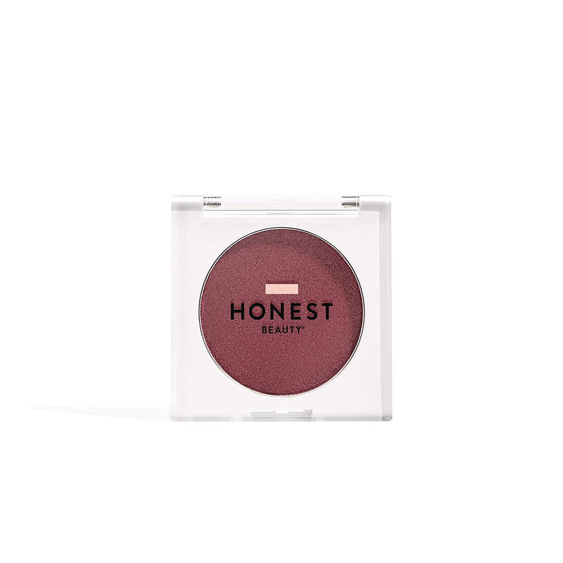 Honest Beauty Lit Powder Blush, Femme | Deep Mauve w/ Gold Shimmer | EWG Certified + Dermatologist & Physician tested & Vegan + Cruelty free| 0.14 oz. Honest Beauty