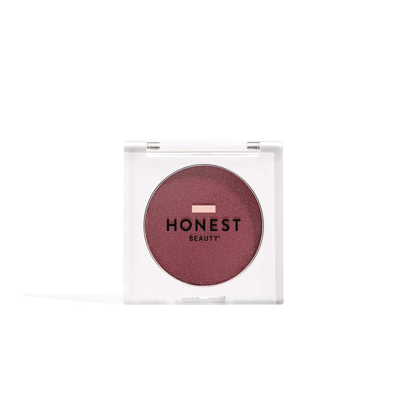 Honest Beauty Lit Powder Blush, Femme | Deep Mauve w/ Gold Shimmer | EWG Certified + Dermatologist & Physician tested & Vegan + Cruelty free| 0.14 oz. Honest Beauty