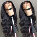 Wingirl Lace Front Human Hair Wigs for Women Pre Plucked Hairline 220% Denisty Brazilian Body Wave Lace Front Wigs with Baby Hair Natural Color (18Inch, 220% Denisty) Wingirl Store