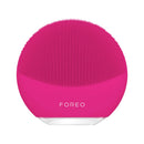 FOREO LUNA mini 3 Silicone Facial Cleansing Brush for All Skin Types Fuchsia, Ultra-hygienic, 30-sec Glow Boost Mode, 12 Intensities, 400 uses/USB Charge, App-connected, 2-year Warranty FOREO